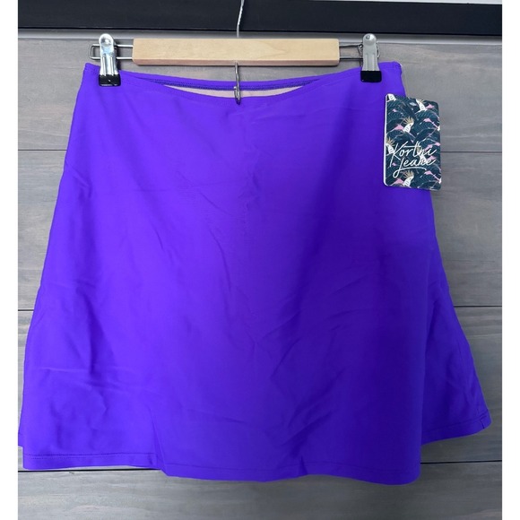 Kortni Jeane Swim Skirt Bottoms Size Large NWT‎ Purple - Picture 1 of 4